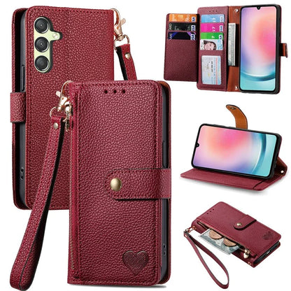 For Samsung Galaxy A25 5G (Global) (161.0 x 76.5 x 8.3mm) Case Leather RFID Blocking Phone Cover