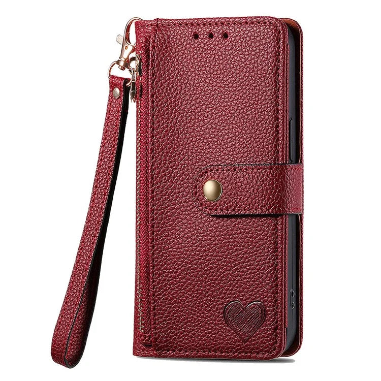 For Samsung Galaxy A25 5G (Global) (161.0 x 76.5 x 8.3mm) Case Leather RFID Blocking Phone Cover