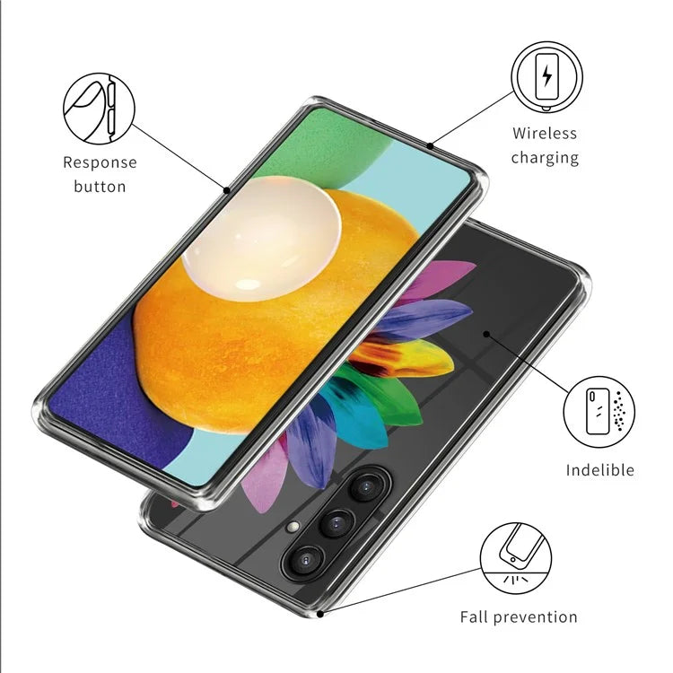 For Samsung Galaxy S24 TPU Phone Case Protective Phone Cover Pattern Printing