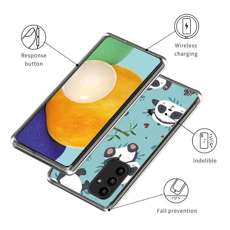 For Samsung Galaxy A15 4G / 5G IMD TPU Case Pattern Printing Phone Cover