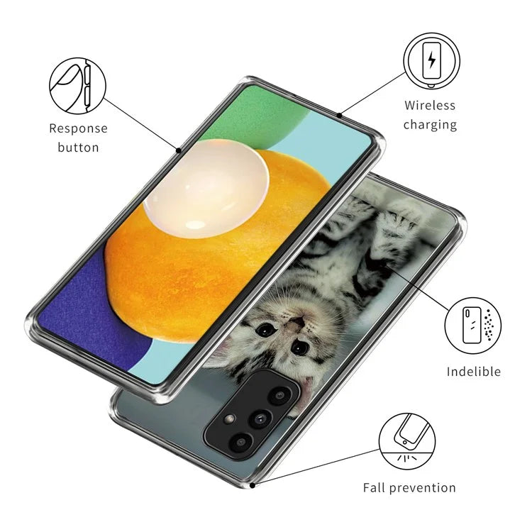 For Samsung Galaxy A15 4G / 5G IMD TPU Case Pattern Printing Phone Cover