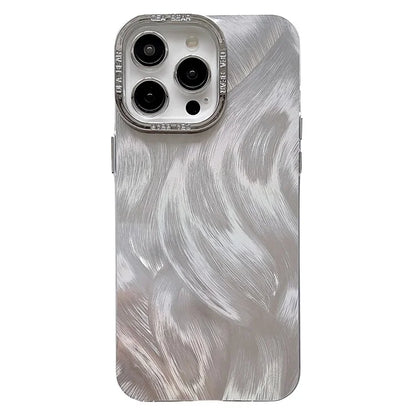 For iPhone 14 Pro Max Case TPU+PC Colorful Feather Pattern IMD Back Cover