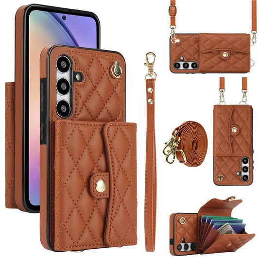 026 For Samsung Galaxy S23 FE Crossbody Phone Cover with RFID Blocking Card Slots