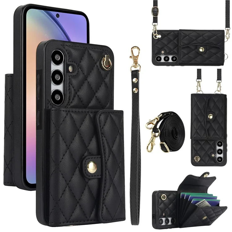 026 For Samsung Galaxy S23 FE Crossbody Phone Cover with RFID Blocking Card Slots