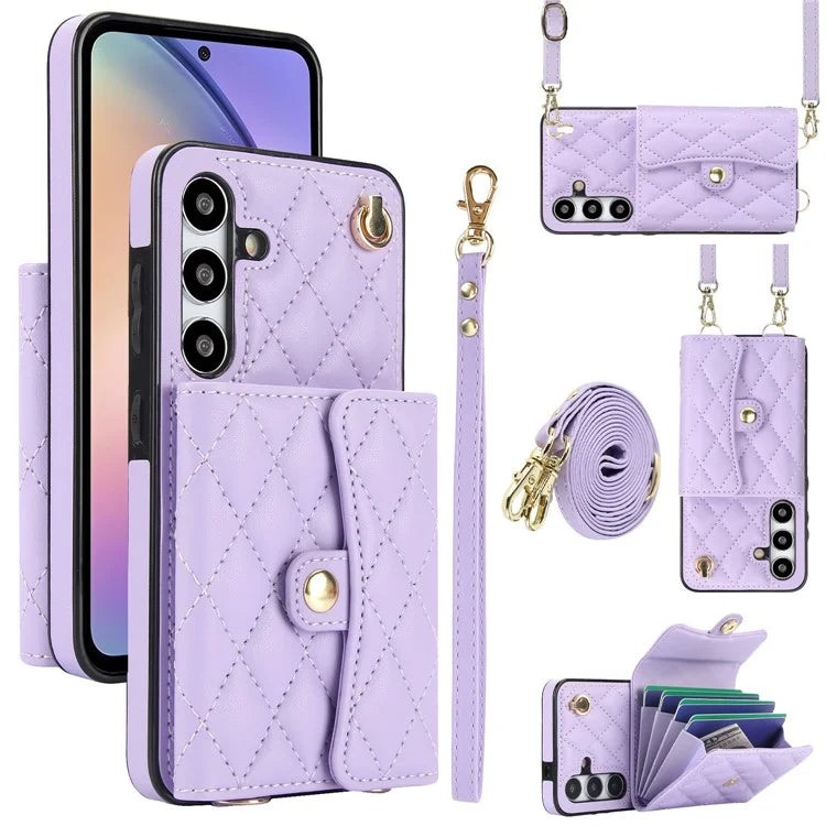 026 For Samsung Galaxy S23 FE Crossbody Phone Cover with RFID Blocking Card Slots