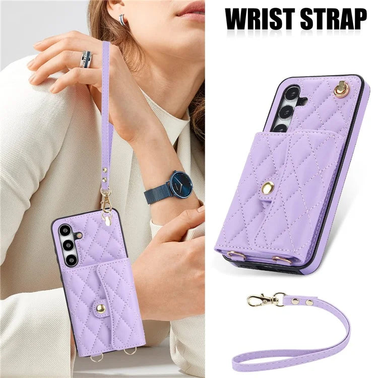 026 For Samsung Galaxy S23 FE Crossbody Phone Cover with RFID Blocking Card Slots