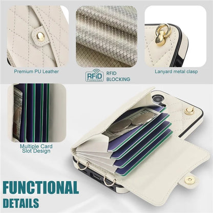 026 For Samsung Galaxy S23 FE Crossbody Phone Cover with RFID Blocking Card Slots