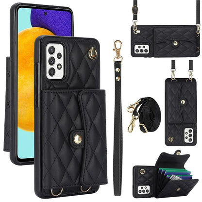 026 For Samsung Galaxy A54 4G / 5G / A52s 5G Crossbody Phone Case Kickstand Card Slots