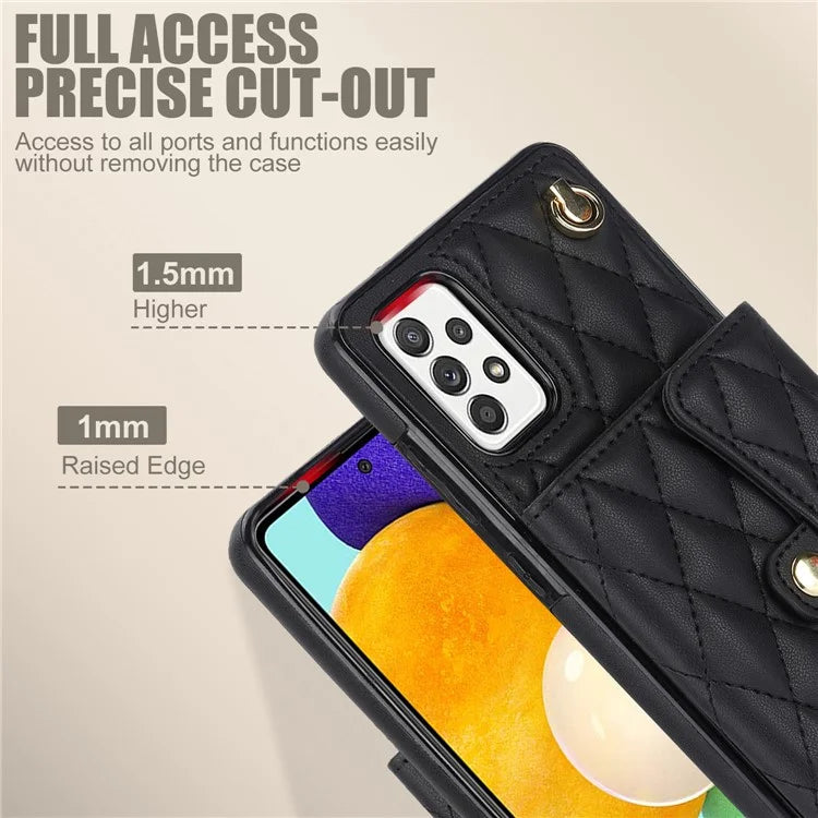 026 For Samsung Galaxy A54 4G / 5G / A52s 5G Crossbody Phone Case Kickstand Card Slots