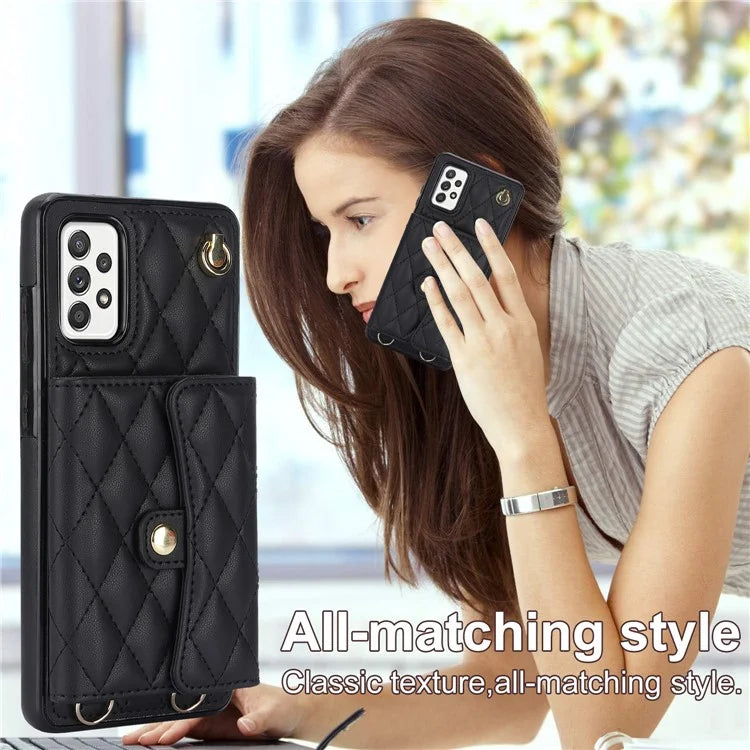 026 For Samsung Galaxy A54 4G / 5G / A52s 5G Crossbody Phone Case Kickstand Card Slots