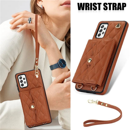 026 For Samsung Galaxy A54 4G / 5G / A52s 5G Crossbody Phone Case Kickstand Card Slots