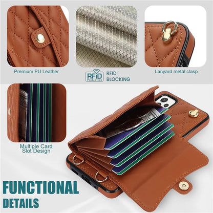 026 For Samsung Galaxy A54 4G / 5G / A52s 5G Crossbody Phone Case Kickstand Card Slots