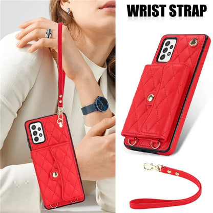 026 For Samsung Galaxy A54 4G / 5G / A52s 5G Crossbody Phone Case Kickstand Card Slots