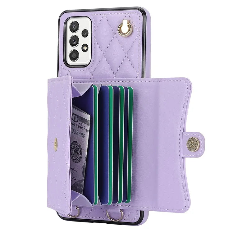 026 For Samsung Galaxy A54 4G / 5G / A52s 5G Crossbody Phone Case Kickstand Card Slots