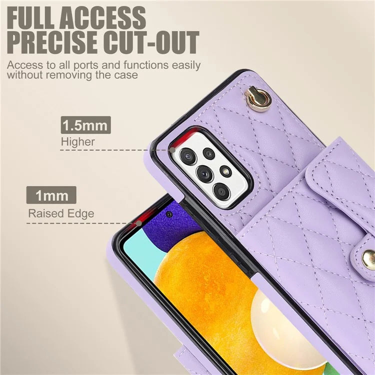 026 For Samsung Galaxy A54 4G / 5G / A52s 5G Crossbody Phone Case Kickstand Card Slots