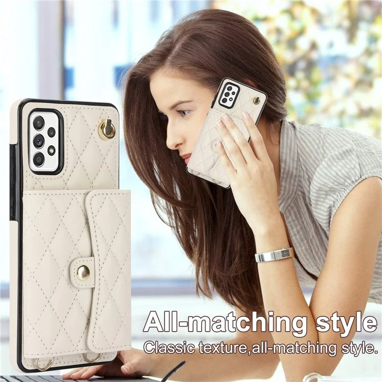 026 For Samsung Galaxy A54 4G / 5G / A52s 5G Crossbody Phone Case Kickstand Card Slots