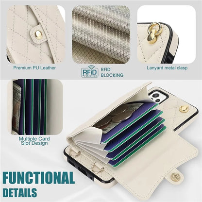 026 For Samsung Galaxy A54 4G / 5G / A52s 5G Crossbody Phone Case Kickstand Card Slots