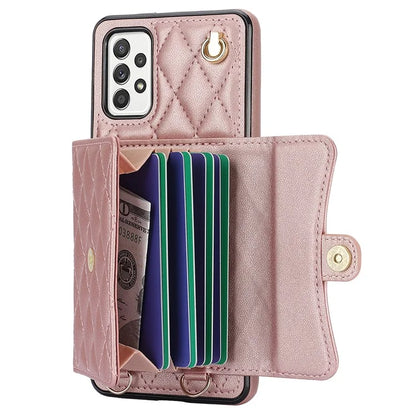 026 For Samsung Galaxy A54 4G / 5G / A52s 5G Crossbody Phone Case Kickstand Card Slots
