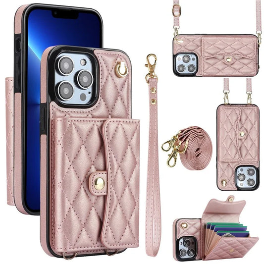 026 For iPhone 13 Pro Case RFID Blocking Card Slots Kickstand Phone Cover