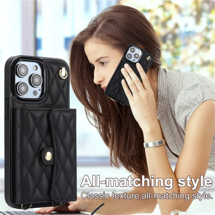 026 For iPhone 13 Pro Case RFID Blocking Card Slots Kickstand Phone Cover