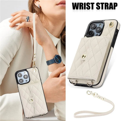 026 For iPhone 13 Pro Case RFID Blocking Card Slots Kickstand Phone Cover