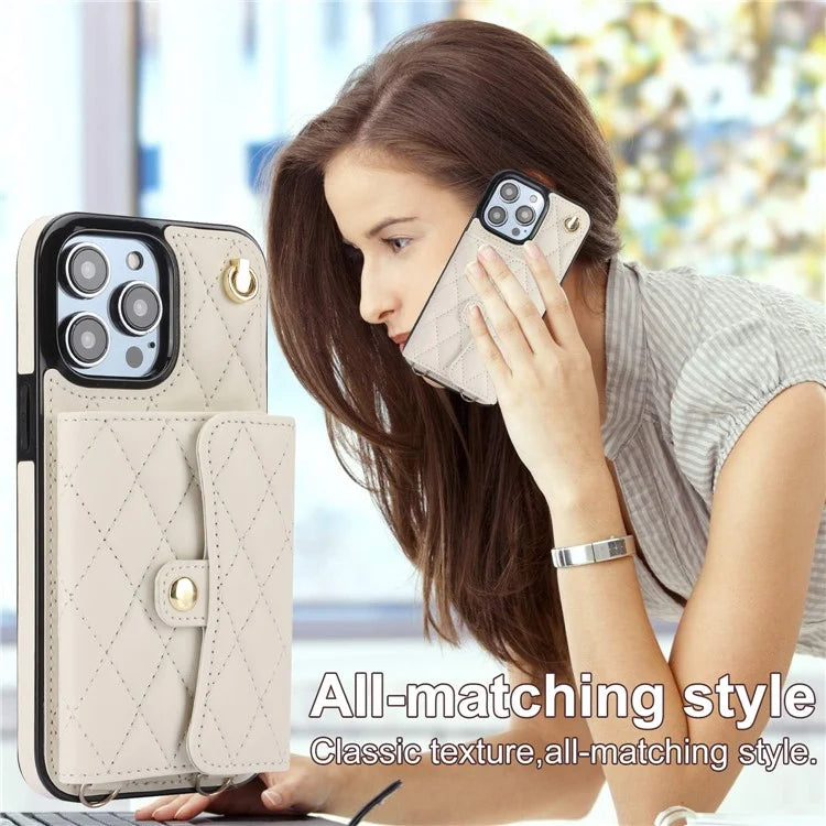 026 For iPhone 13 Pro Case RFID Blocking Card Slots Kickstand Phone Cover