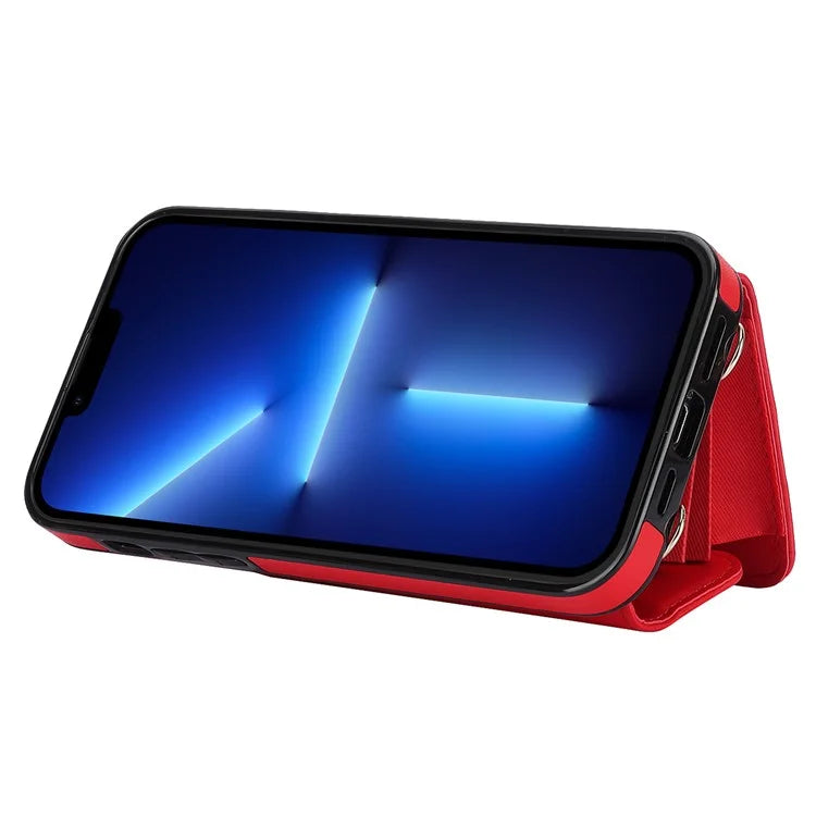 026 For iPhone 13 Pro Case RFID Blocking Card Slots Kickstand Phone Cover