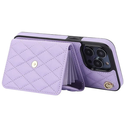 026 For iPhone 13 Pro Case RFID Blocking Card Slots Kickstand Phone Cover