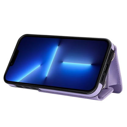 026 For iPhone 13 Pro Case RFID Blocking Card Slots Kickstand Phone Cover