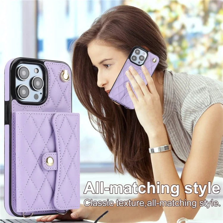 026 For iPhone 13 Pro Case RFID Blocking Card Slots Kickstand Phone Cover