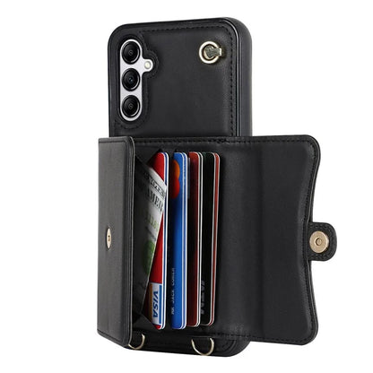 For Samsung Galaxy A15 4G / 5G Kickstand Phone Case with Card Slots and 2 Straps