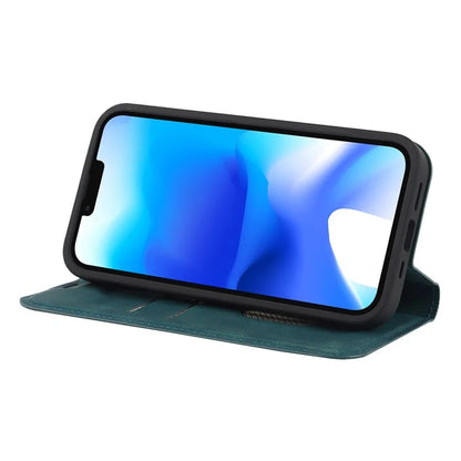 For iPhone 14 Plus Case Magnetic PU Leather RFID Blocking Cell Phone Cover