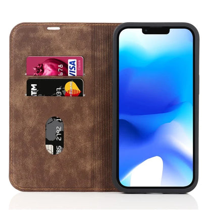 For iPhone 14 Plus Case Magnetic PU Leather RFID Blocking Cell Phone Cover