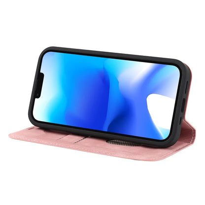For iPhone 14 Case Magnetic PU Leather Card Holder Phone Protector