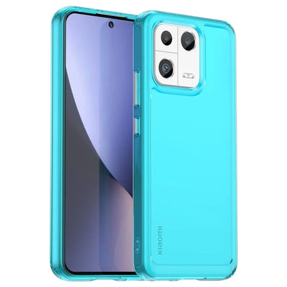 Candy Series for Xiaomi 13 Case Transparent Shockproof TPU Phone Cover Blue