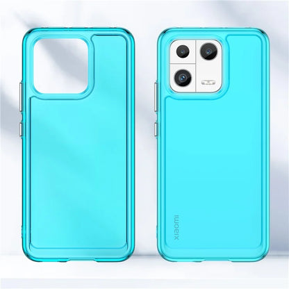 Candy Series for Xiaomi 13 Case Transparent Shockproof TPU Phone Cover Blue