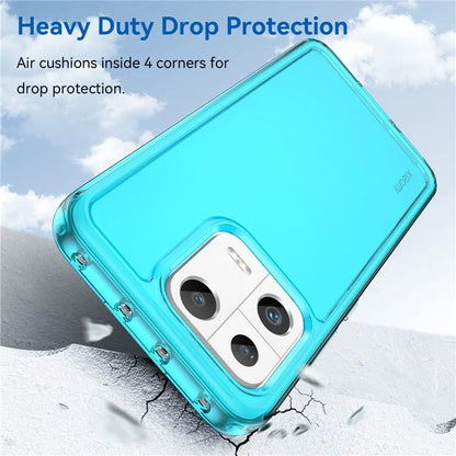 Candy Series for Xiaomi 13 Case Transparent Shockproof TPU Phone Cover Blue