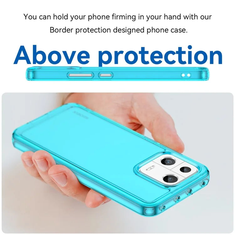 Candy Series for Xiaomi 13 Case Transparent Shockproof TPU Phone Cover Blue
