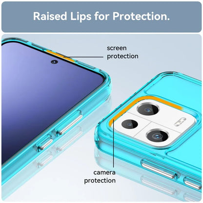 Candy Series for Xiaomi 13 Case Transparent Shockproof TPU Phone Cover Blue