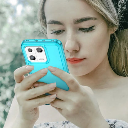 Candy Series for Xiaomi 13 Case Transparent Shockproof TPU Phone Cover Blue