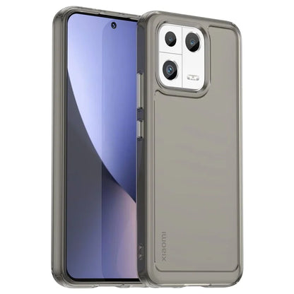 Candy Series for Xiaomi 13 Case Transparent Shockproof TPU Phone Cover Grey