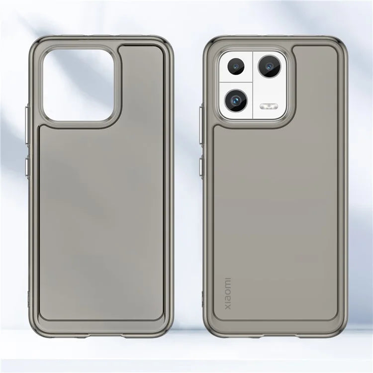 Candy Series for Xiaomi 13 Case Transparent Shockproof TPU Phone Cover Grey