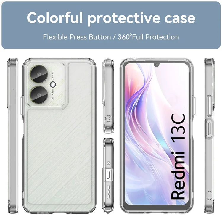Candy Series for Xiaomi Redmi 13C 4G / 13C 5G / Poco C65 4G Cell Phone Case Clear TPU Back Cover