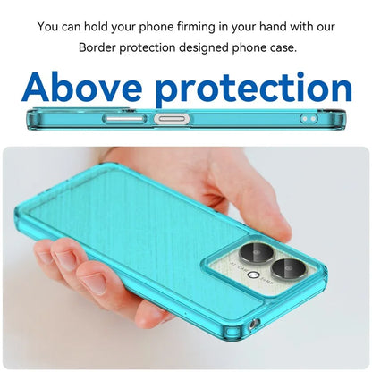 Candy Series for Xiaomi Redmi 13C 4G / 13C 5G / Poco C65 4G Cell Phone Case Clear TPU Back Cover Blue