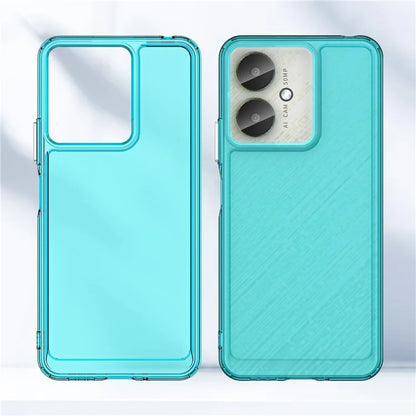 Candy Series for Xiaomi Redmi 13C 4G / 13C 5G / Poco C65 4G Cell Phone Case Clear TPU Back Cover Blue