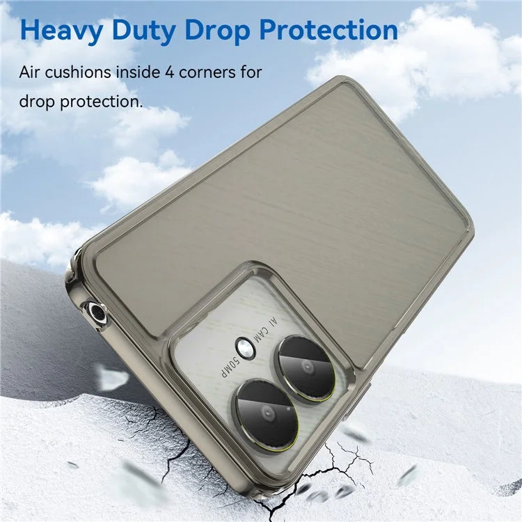 Candy Series for Xiaomi Redmi 13C 4G / 13C 5G / Poco C65 4G Cell Phone Case Clear TPU Back Cover Grey