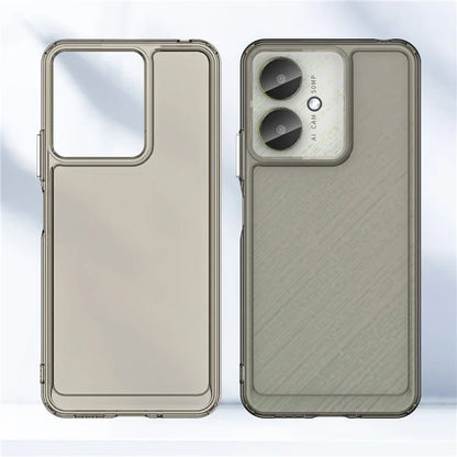 Candy Series for Xiaomi Redmi 13C 4G / 13C 5G / Poco C65 4G Cell Phone Case Clear TPU Back Cover Grey