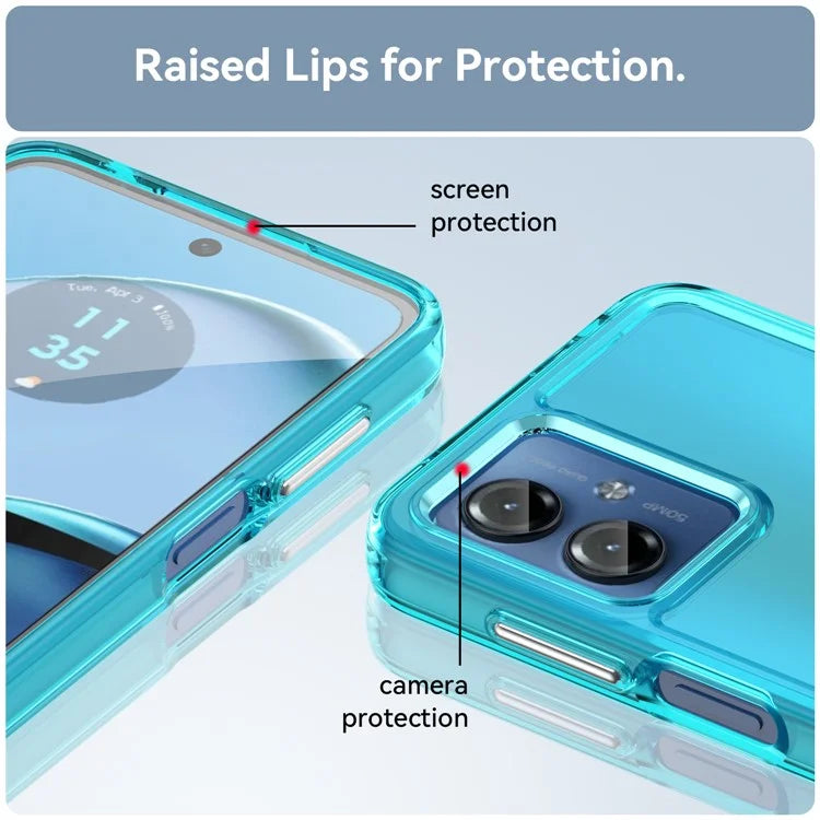 Candy Series for Motorola Moto G14 4G Cell Phone Case Clear TPU Protector Cover