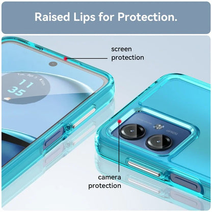 Candy Series for Motorola Moto G14 4G Cell Phone Case Clear TPU Protector Cover