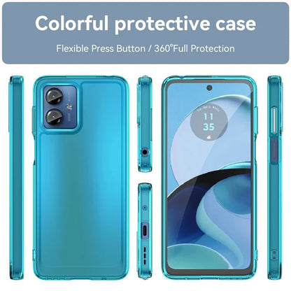 Candy Series for Motorola Moto G14 4G Cell Phone Case Clear TPU Protector Cover